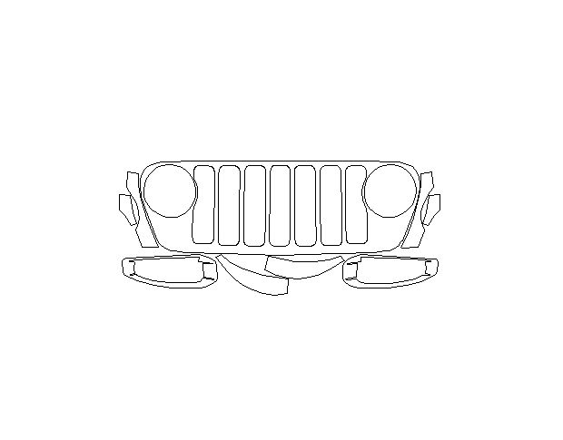 Jeep Gladiator Rubicon 2020 Внедорожник Передний бампер LEGEND