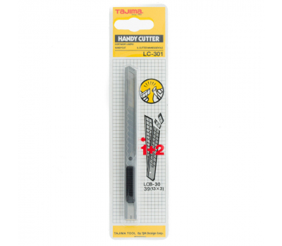 Tajima Handy Cutter LC301B 9 mm + леза Tajima LCB-30 EB (3 шт.)