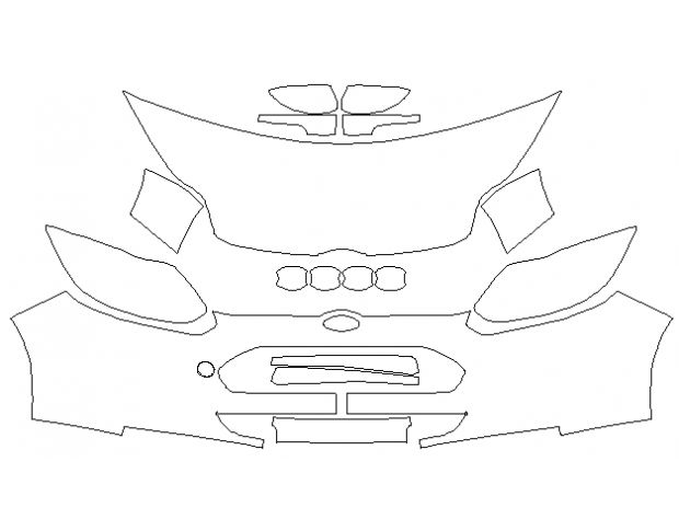 Ford Focus Electric 2012 Хетчбек Стандартный набор частично LLumar