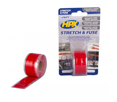 HPX SO2503 Stretch and Fuse Tape (Red) 25mm x 3m