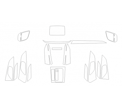 Комплект викрійок для салону MAZDA CX-4 2016