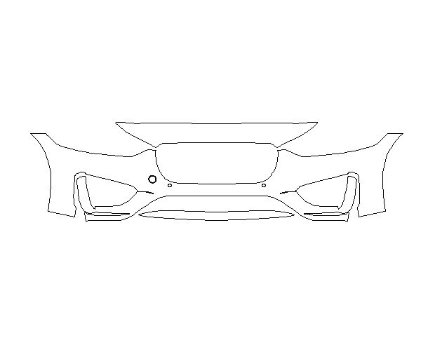 Jaguar XE Series R Dynamic 2020 Седан Передний бампер LLumar
