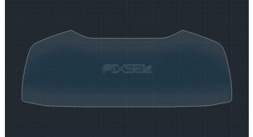 Захисне скло Pixsel на панель приладів AUDI A7 / RS7 / S7 - 12“ 2019 - (гібридне мат)