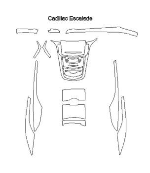 Комплект викрійок для салону CADILLAC ESCALADE 2013