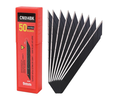 FOSHIO Carbon Steel 30° Black Blades - Сегментні леза (50 шт.)