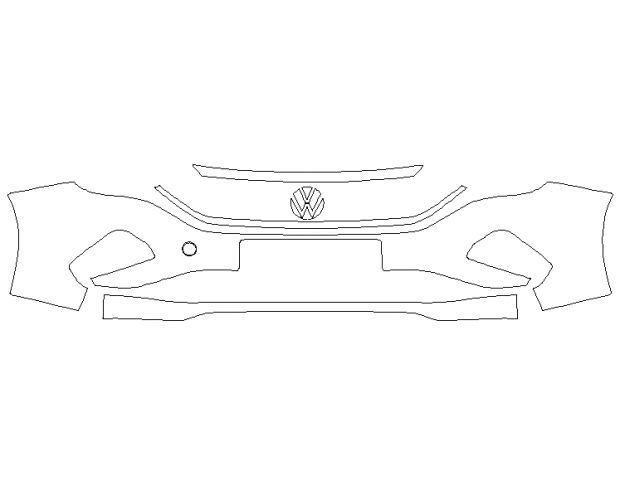 Volkswagen Polo 2020 Седан Передний бампер LEGEND