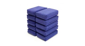 Gyeon Q2M Coating Applicator - Двухсторонний аппликатор из замши и микрофибры, 10 шт