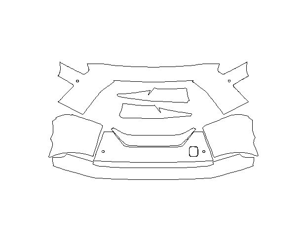 Nissan GT-R 2017 Купе Передній бампер Hexis