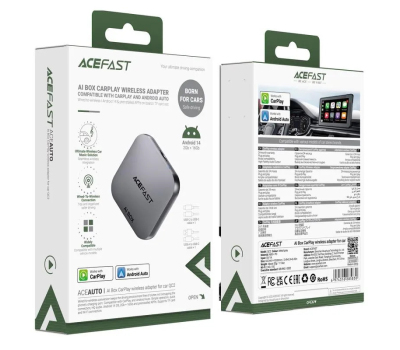 ACEFAST QC2 Wireless Adapter for Car Grey - Автомобільний бездротовий адаптер