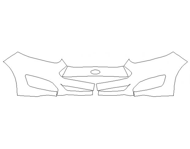 Ford Fiesta S 2014 Седан Передний бампер LLumar