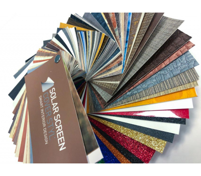 Каталог дизайнерських декоративних плівок Solar Screen Cover Styl Maxi Swatch V4
