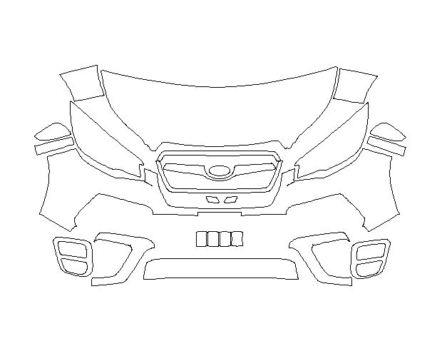 Subaru Forester 2018 Позашляховик Стандартний набір частково LLumar