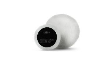 Gyeon Q2M Rotary Wool Heavy Cut Pads - Белый меховой режущий круг (2 шт), 80 mm