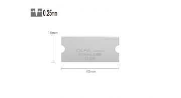 Леза для скребка OLFA GSB-1S 25 mm (30 шт.)