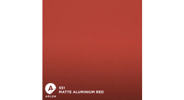 Arlon Matte Red Aluminium 551 1.524 m