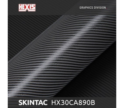 Hexis HX30CA890B Skintac Black Carbon Gloss 1.524 m