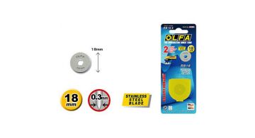 Кругове лезо OLFA RB18-2 18 mm х 0.3 mm, (2 шт.)