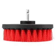MaxShine M8 Drill Carpet Detailing Brush MS-DAB015 - Щітка-насадка на дриль для чищення текстилю, червона 125 mm