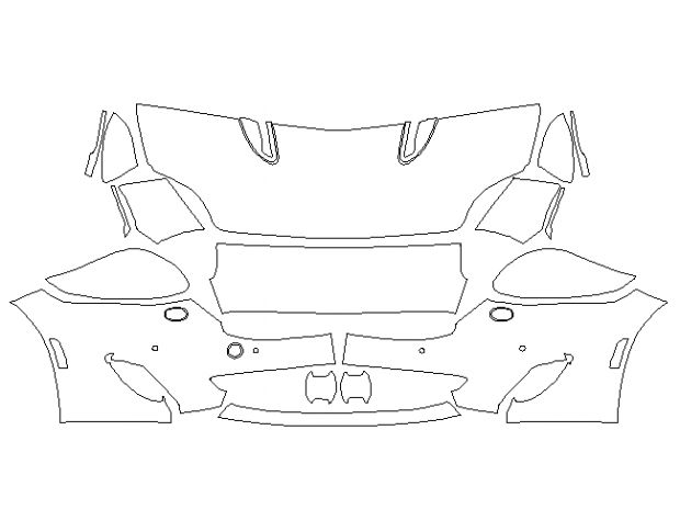 Jaguar XKR R-Type 2012 Купе Стандартный набор частично Hexis