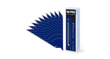FOSHIO Carbon Steel 30° Blue Blades - Сегментные лезвия (50 шт.)