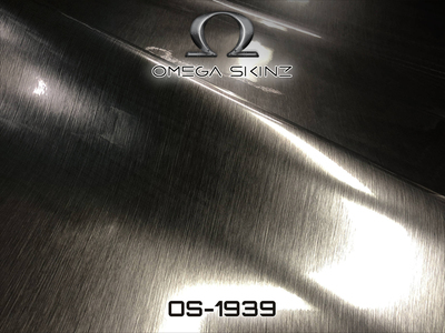 Omega Skinz OS-1939 Black Metal Gloss - Глянцева чорна плівка під метал 1.524 m
