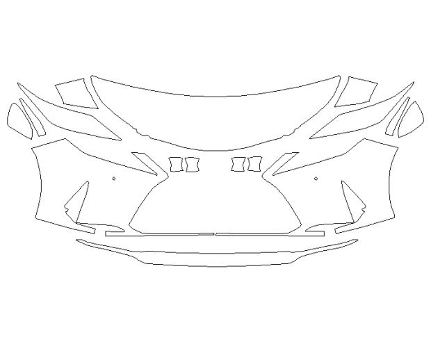 Lexus RX 350-450 2020 Позашляховик Стандартний набір частково Hexis