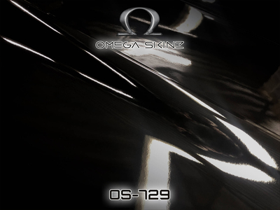 Omega Skinz OS-729 Bladescape Black - Черная глянцевая пленка 1.524 m