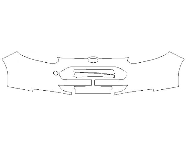 Ford Focus Electric 2012 Хетчбек Передний бампер LLumar