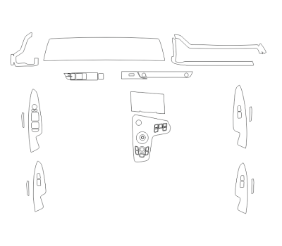 Комплект викрійок для салону KIA SPORTAGE X-LINE 2022
