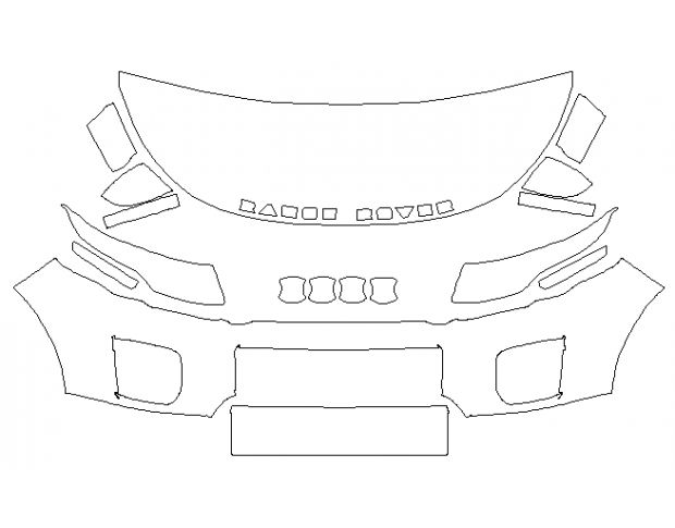 Land Rover Range Rover Evoque 2016 Позашляховик Стандартний набір частково Hexis