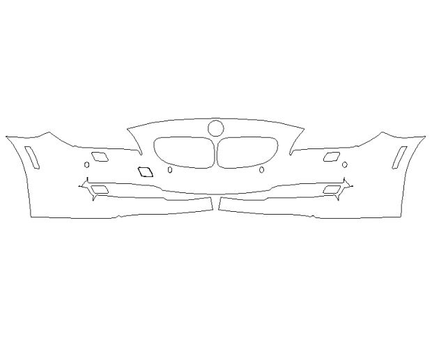 BMW 6 Series xDrive 2013 Седан Передний бампер Hexis