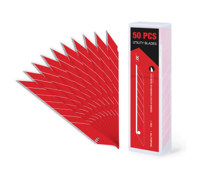 FOSHIO Carbon Steel 30° Red Blades - Сегментні леза (50 шт.)