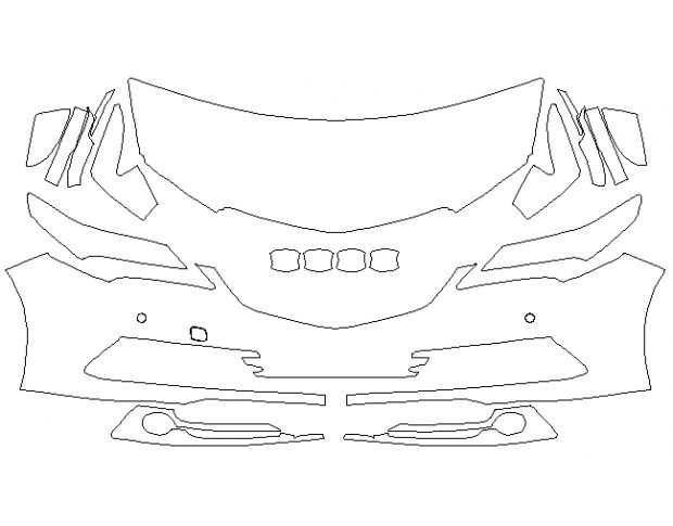 Acura TLX 2015 Седан Стандартний набір частково LLumar