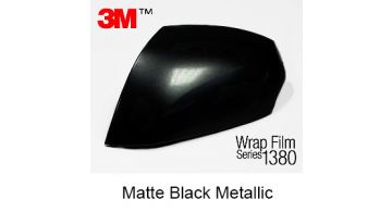 3M 1380 M212 Matte Black Metallic 1.524 m