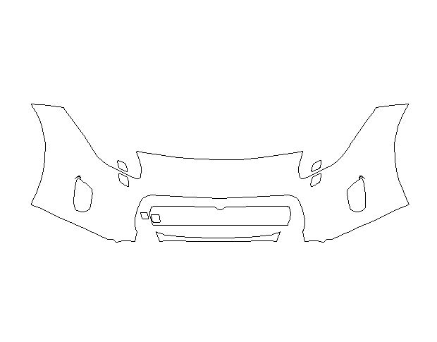 Jaguar F-Type 2018 Купе Передний бампер Hexis