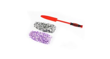 MaxShine Premium Flat Microfiber Wheel Brush with Replaceable Cover - Щітка для дисків