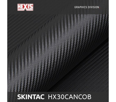Hexis HX30CANPEB Skintac Raven Black Carbon Matte 1.524 m