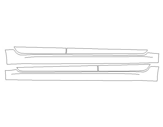 Toyota Corolla 2019 Седан Наружные пороги LLumar