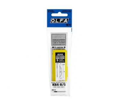 Леза закруглені OLFA KB4-R/5 38 x 8 x 0,45 mm (5 шт./уп.)