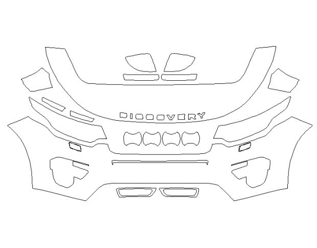 Land Rover Discovery Sport 2015 Внедорожник Стандартный набор частично LLumar