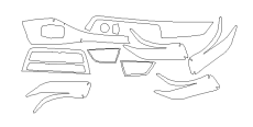 Комплект викрійок для приладової панелі BMW  /assets/images/items/5295/0504315001652270838.png