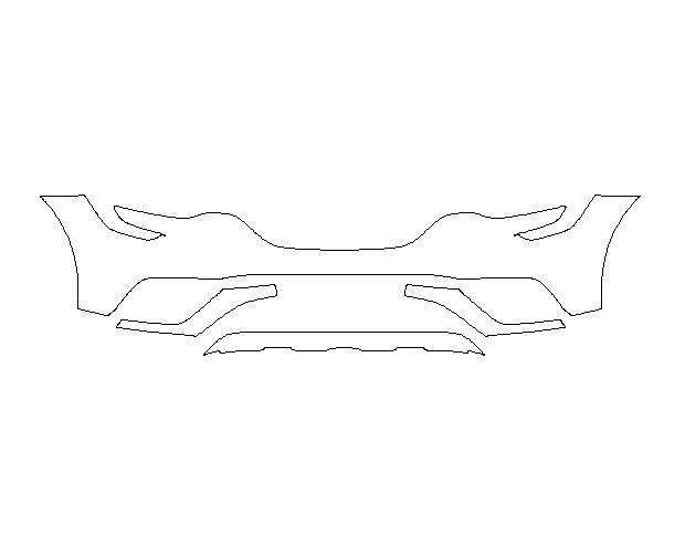 Renault Arkana 2019 Позашляховик Передній бампер Hexis