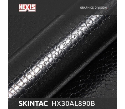 Hexis Alligator Pitch Black Gloss HX30AL890 1.37 m