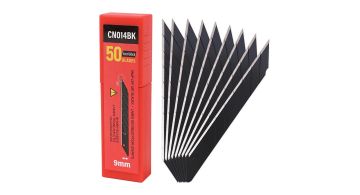 FOSHIO Carbon Steel 30° Black Blades - Сегментные лезвия (50 шт.)
