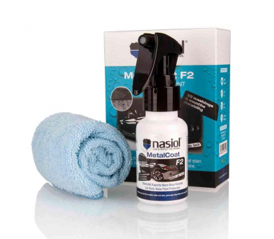 Nasiol MetalCoat F2 - кварцове захисне нано-покриття 50 ml + мікрофібра