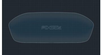 Захисне скло Pixsel на панель приладів AUDI A4 / S4 / RS4 - 12“ 2021 - (гібридне глянець)