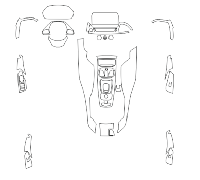 Комплект викрійок для салону CHERY EXEED 2020