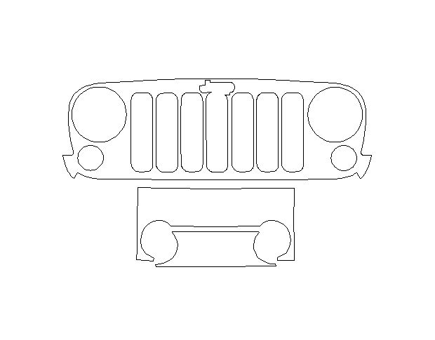 Jeep Wrangler JK 2018 Внедорожник Передний бампер LEGEND