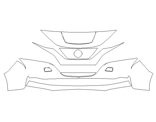 Nissan Leaf 2018 Хетчбек Передний бампер LEGEND