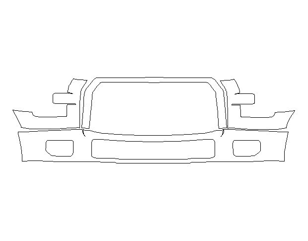 Ford F-150 Lariat 2015 Внедорожник Передний бампер LLumar